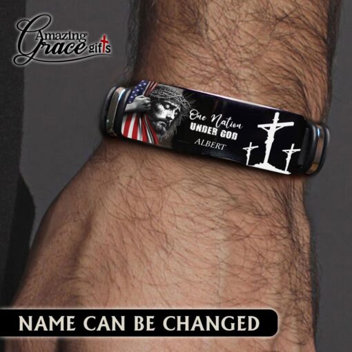 Patriotic Christian One Nation Under God  - Bracelet