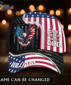 American Flag Eagle One Nation Under God - Classic Cap