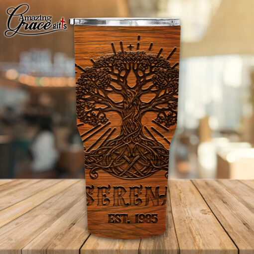 Faith Tree Be Devoted To One Another In Love - Stainless Steel Tumbler 30oz - Image 2