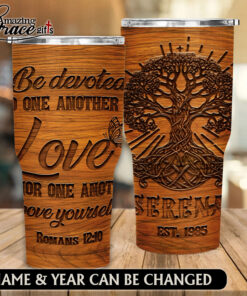 Faith Tree Be Devoted To One Another In Love - Stainless Steel Tumbler 30oz