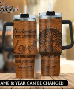 Faith Tree Be Devoted To One Another In Love - Stainless Steel Tumbler 40oz