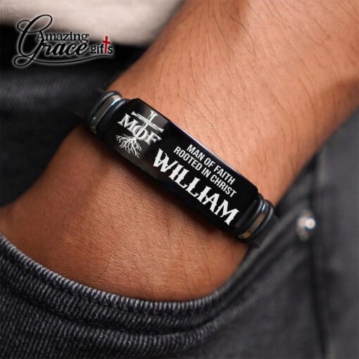 MOF Man Of Faith Rooted In Christ  - Bracelet - Image 4