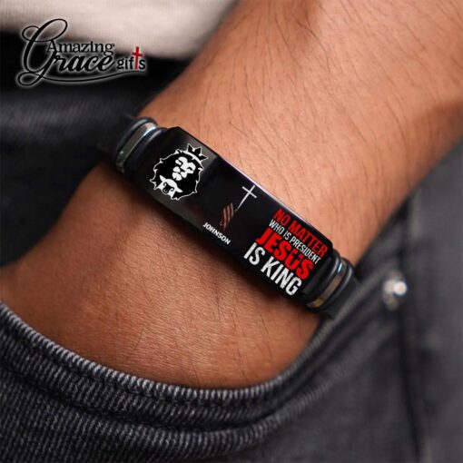 No Matter Who Is President Jesus Is King - Bracelet - Image 4