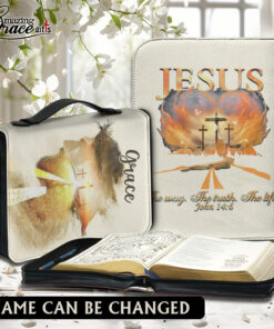 Jesus The Way The Truth The Life | Personalized Bible Cover