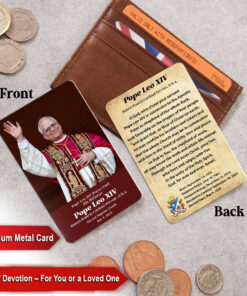 Prayer For Pope Leo XIV - Printed Metal Card - AGG2889
