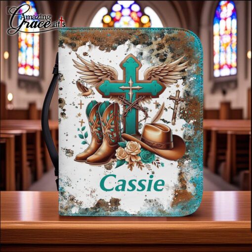 Walk By Faith Not By Sight Cowgirl - Bible Cover XL - Image 2