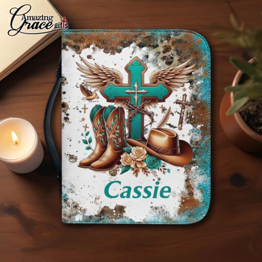 Walk By Faith Not By Sight Cowgirl - Bible Cover XL - Image 3
