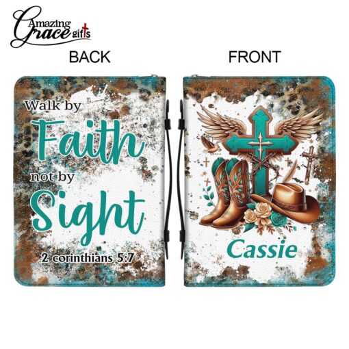 Walk By Faith Not By Sight Cowgirl - Bible Cover XL - Image 9