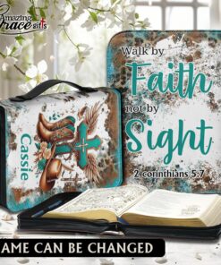 Walk By Faith Not By Sight Cowgirl - Bible Cover XL