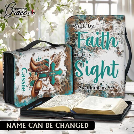 Walk By Faith Not By Sight Cowgirl - Bible Cover XL