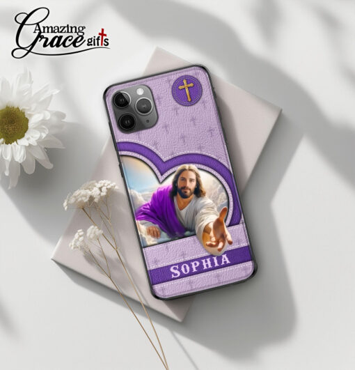 Jesus Christ God Is My Savior - Soft Phone Case - Image 2