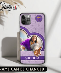 Jesus Christ God Is My Savior - Glass Phone Case
