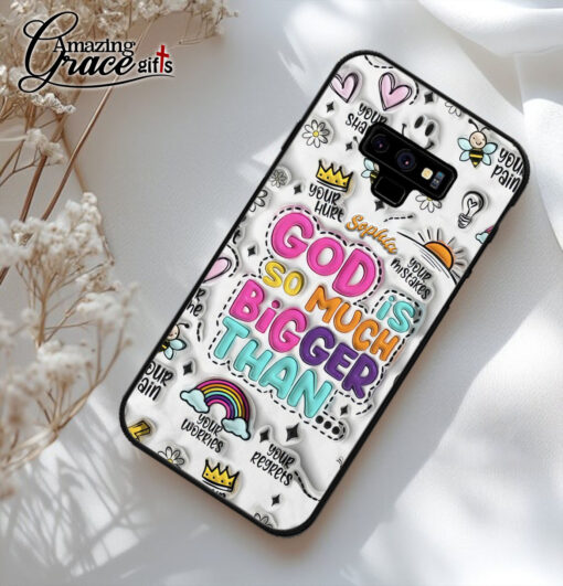 God Is So Much Bigger Than Your Pain Your Regrets - Soft Phone Case - Image 3
