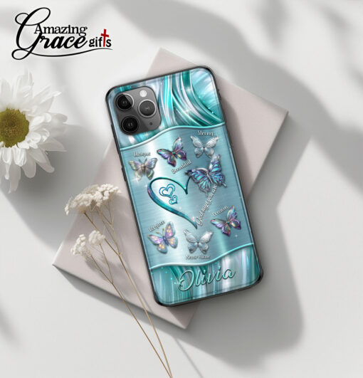 Butterflies God Says I Am - Soft Phone Case - Image 2