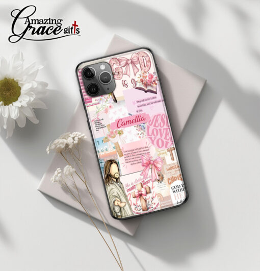 Cute Coquette Jesus Christ God Is Good - Soft Phone Case - Image 2
