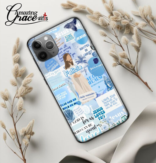 Summer Ocean Jesus Christ Rooted In Christ - Glass Phone Case - Image 3