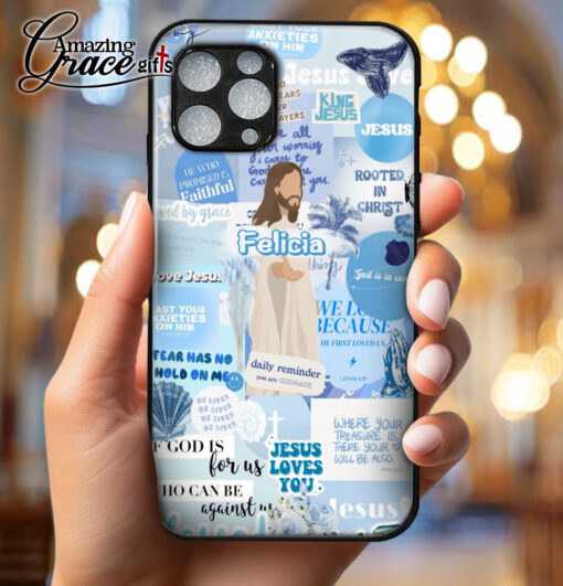 Summer Ocean Jesus Christ Rooted In Christ - Glass Phone Case - Image 4