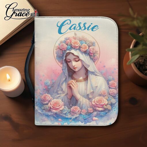 Rise Up And Pray Virgin Mary Cross Dove - Bible Cover L - Image 3