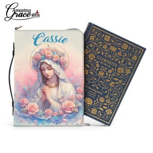 Rise Up And Pray Virgin Mary Cross Dove - Bible Cover L - Image 10