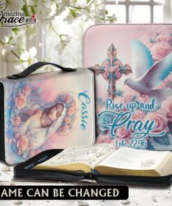 Rise Up And Pray Virgin Mary Cross Dove - Bible Cover XL