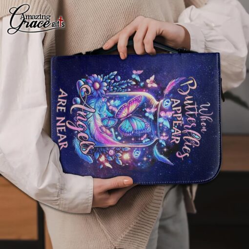 When Butterflies Appear Angels Are Near - Bible Cover XL - Image 5