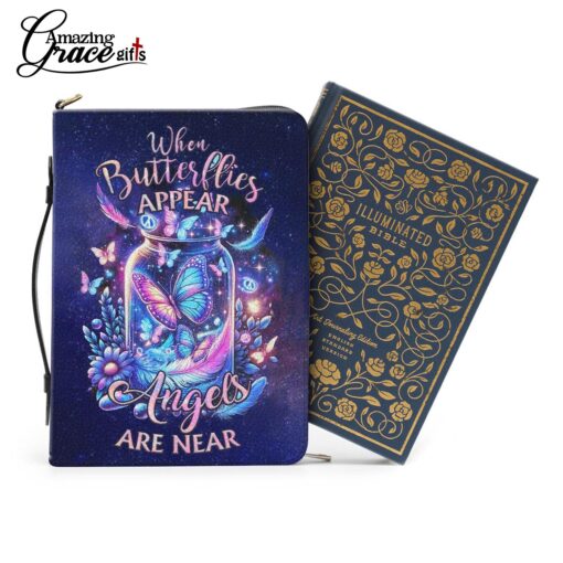 When Butterflies Appear Angels Are Near - Bible Cover XL - Image 10