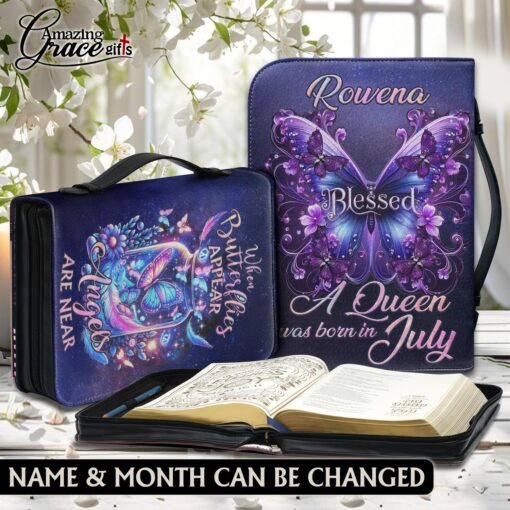 When Butterflies Appear Angels Are Near - Bible Cover XL