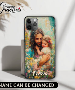 Jesus Christ Holding Baby - Glass Phone Case