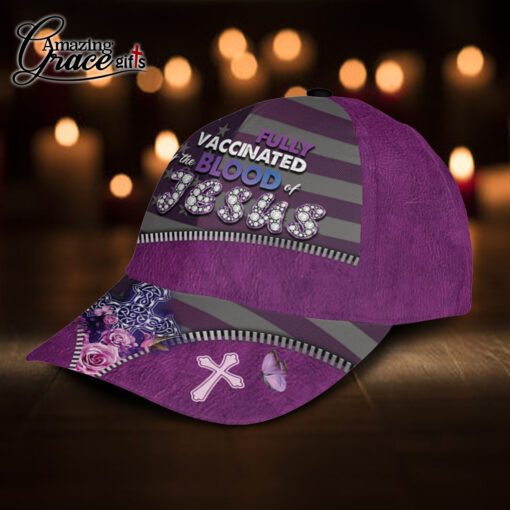 Fully Vaccinated By The Blood Of Jesus - Classic Cap - Image 2