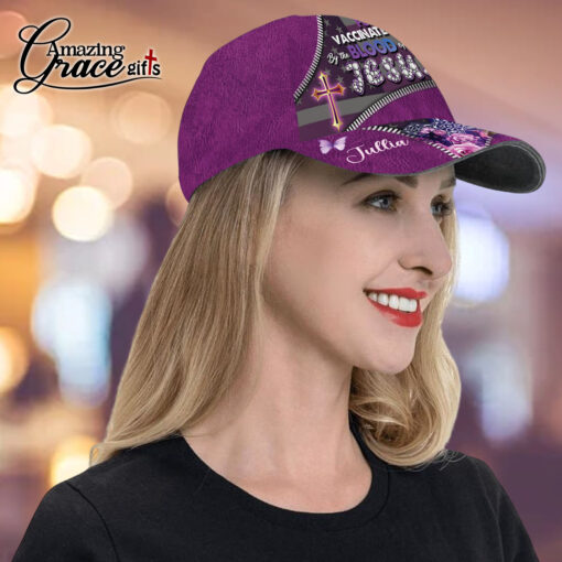 Fully Vaccinated By The Blood Of Jesus - Classic Cap - Image 4