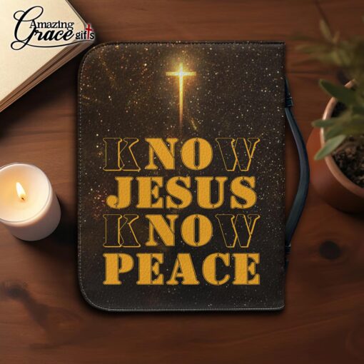 Lion Christ No Jesus No Peace - Bible Cover 2XL - Image 4