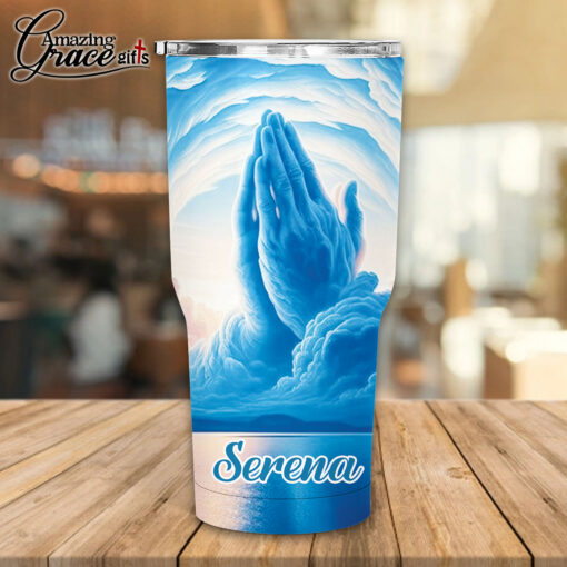 I Believe In God Our Father Christ The Son The Holy Spirit - Stainless Steel Tumbler 30oz - Image 2
