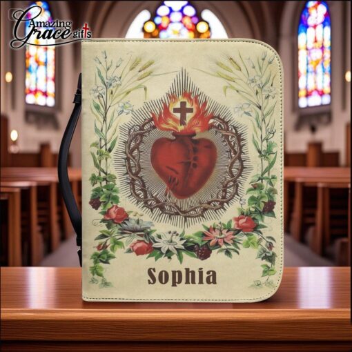 Jesus Sacred Heart Trust In The Lord With All Your Heart - Bible Cover 2XL - Image 2
