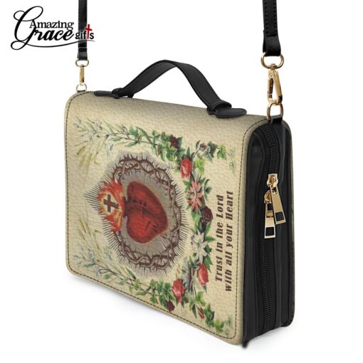 Jesus Sacred Heart Trust In The Lord With All Your Heart - Bible Cover 2XL - Image 8