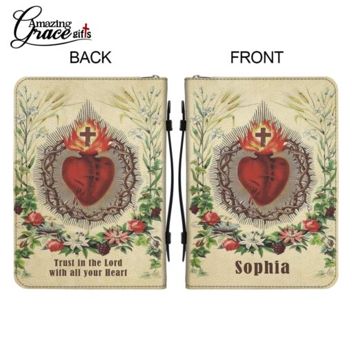 Jesus Sacred Heart Trust In The Lord With All Your Heart - Bible Cover 2XL - Image 9