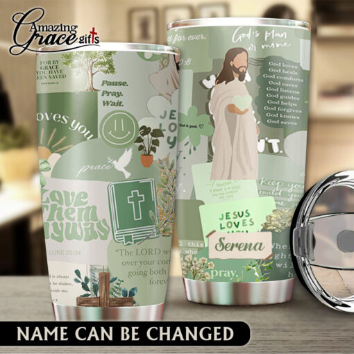 Jesus Is Light God Loves You - Stainless Steel Tumbler 20oz
