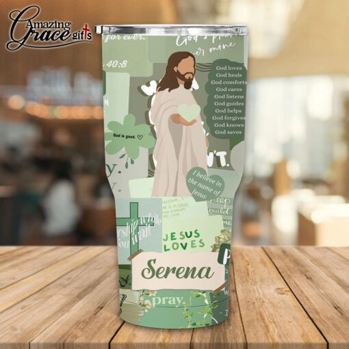 Jesus Is Light God Loves You - Stainless Steel Tumbler 30oz - Image 2
