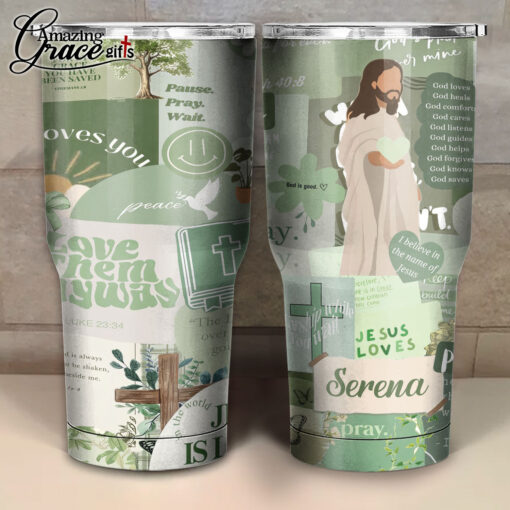 Jesus Is Light God Loves You - Stainless Steel Tumbler 30oz - Image 3