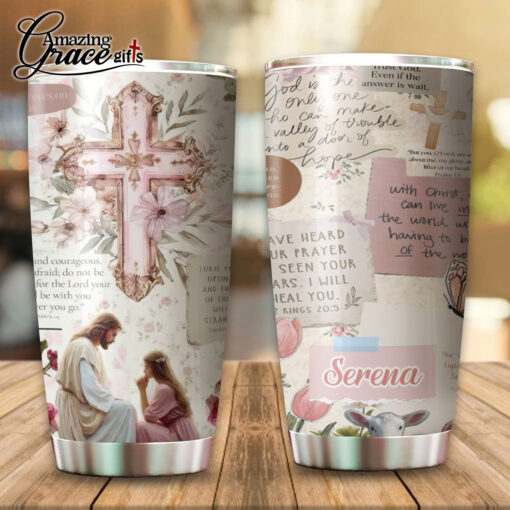 Trust God Even If The Answer Is Wait - Stainless Steel Tumbler 20oz - Image 5