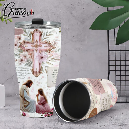 Trust God Even If The Answer Is Wait - Stainless Steel Tumbler 30oz - Image 5
