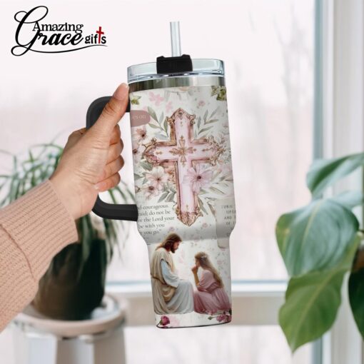 Trust God Even If The Answer Is Wait - Stainless Steel Tumbler 40oz - Image 2