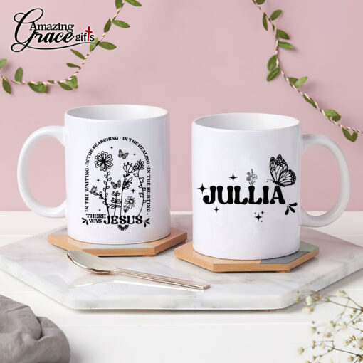 In The Waiting In The Searching There Was Jesus - White Mug 15oz - Image 3