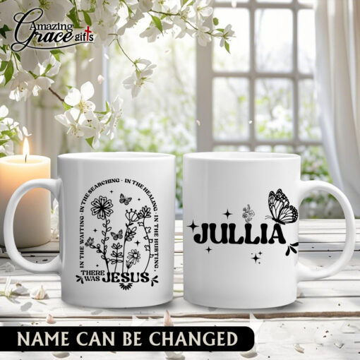 In The Waiting In The Searching There Was Jesus - White Mug 15oz