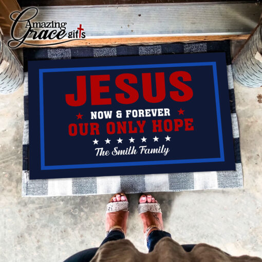 Jesus Now & Forever Our Only Hope - Doormat 60*90CM - Image 6
