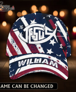 American Flag Jesus Christ Fish Patriotic Christian - Classic Cap