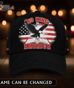 American Flag Mighty Eagle No King In America - Classic Cap