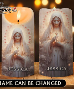 Jesus Christ's Mother Virgin Mary Praying - LED Candle