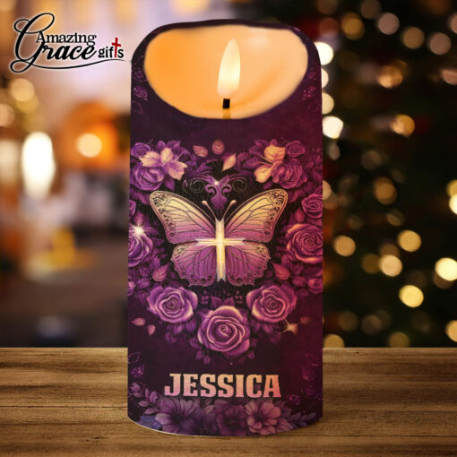 The Reason I'm Old And Wise Is Because God Protected Me - LED Candle - Image 2