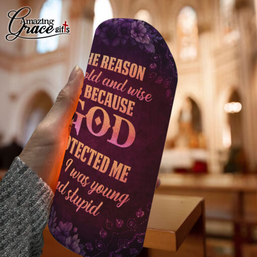 The Reason I'm Old And Wise Is Because God Protected Me - LED Candle - Image 4