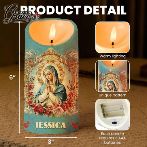 For I Am Not Ashamed Of The Gospel For It Is The Power Of God  - LED Candle - Image 5